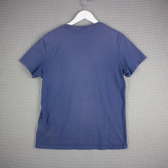 True Religion Thrashed Logo Tee Mens Small Blue - Picture 2 of 8